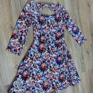 Flower print dress